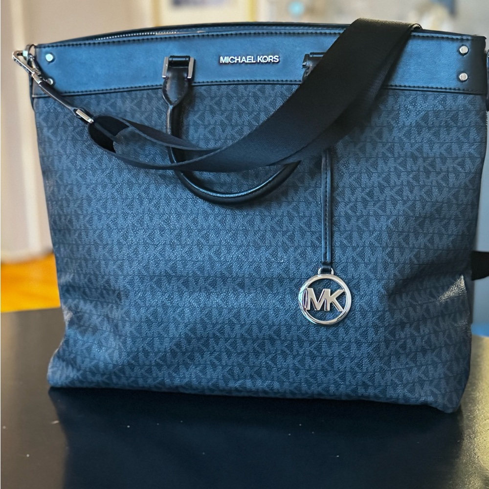 Michael Kors Black and Gray Tote Bag